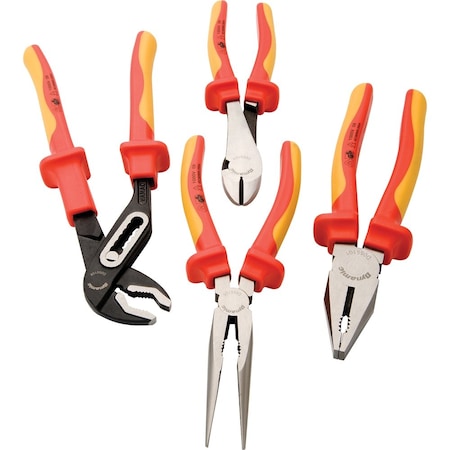 Dynamic Tools 4 Piece Pliers Set, Insulated Handles D055210